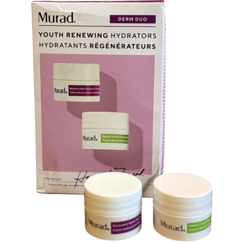 Murad Youth Renewing Hydrators SET Cream Travel 0.25oz Two Jars Set Retinol